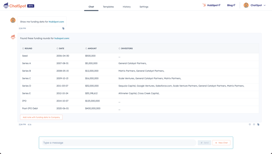 La Inteligencia artificial ChatSpot y Atención al Cliente Personalizada: 