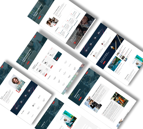 Stock placeholder image with grayscale geometrical mountain landscape